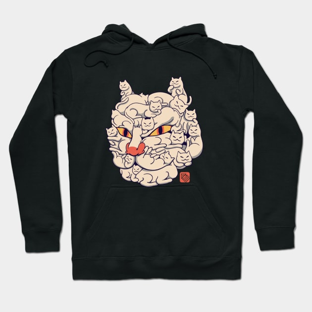 Cat-ception Hoodie by Vincent Trinidad Art